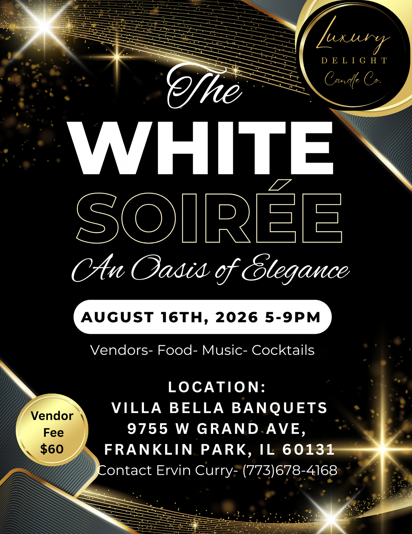The White Soirée Vendor Fee