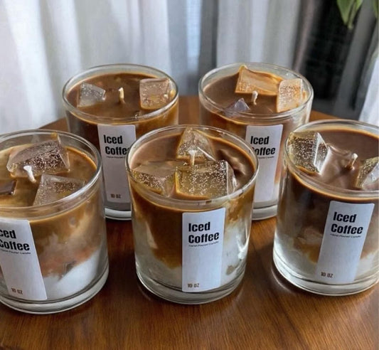 Iced Coffee Latte Candle Bundle Set