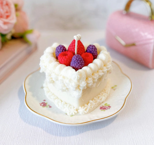 Purple Berries Cake Candle Gift